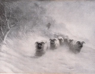 Der Winter kommt mit einem stürmischen Windstoß, Bibbys Annual, 1916-1917